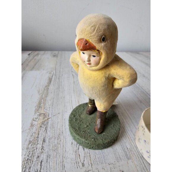 Bethany Lowe chick boy chicken costume spring Easter suit RARE decor box contain - Picture 10 of 10